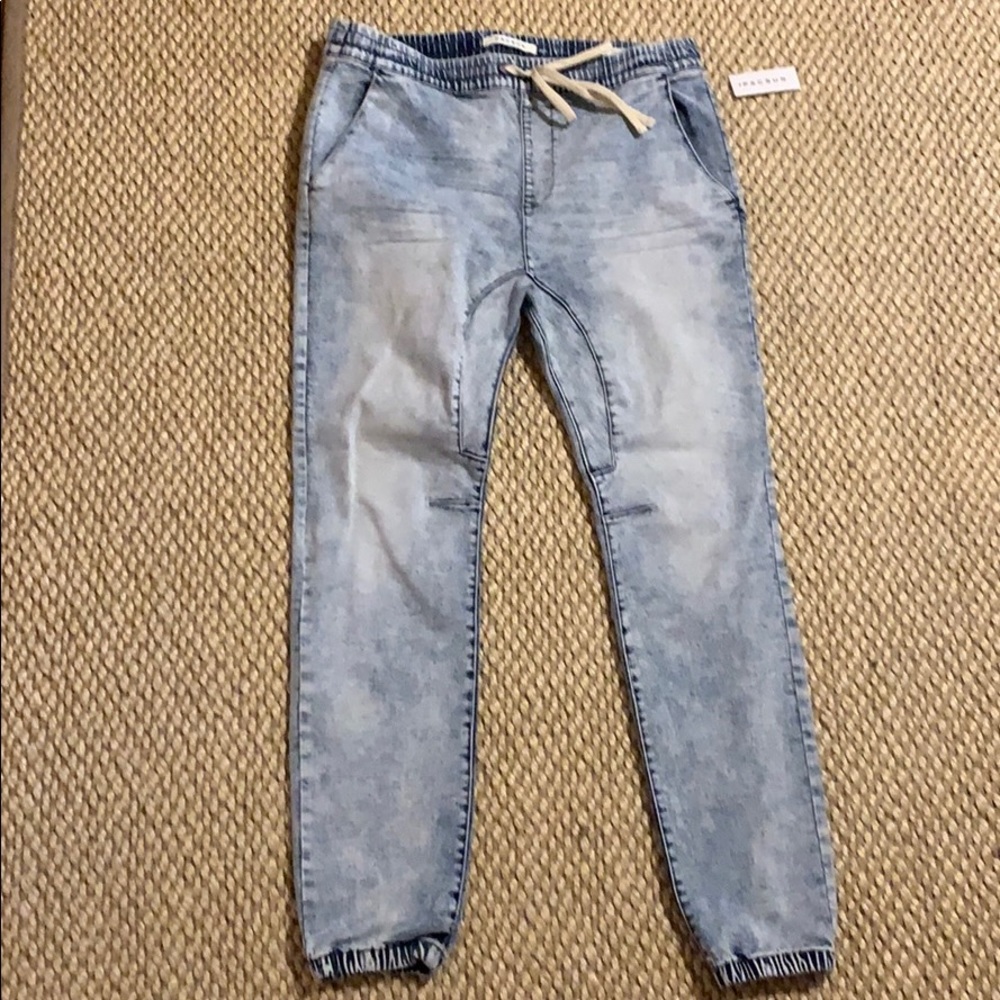 Denim joggers